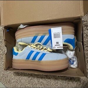 Adidas Kids Sneakers in Blue and Tan
